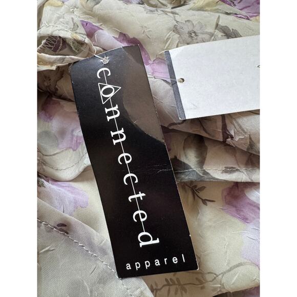 Connected Apparel Floral Maxi Dress Y2K Forest Fairy Grunge 90s Tiered Cottage - Picture 4 of 6